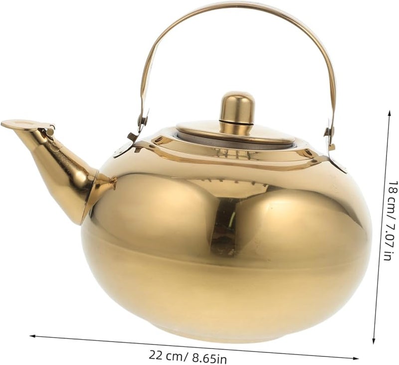 Stainless Steel Insulated Tea Pot 1.8L Thermal Kettle Vacuum Wall For Hot Beverages - Image 2